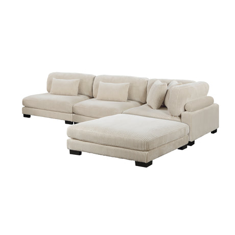 8555BE*2AC1CROT (4)4-Piece Modular Sectional with Ottoman from Homelegance - Luna Furniture