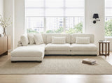 8555BE*2AC1CROT (4)4-Piece Modular Sectional with Ottoman from Homelegance - Luna Furniture