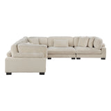 Traverse Beige Corduroy 5-Piece Modular Sectional with Corner Seats from Homelegance - Luna Furniture
