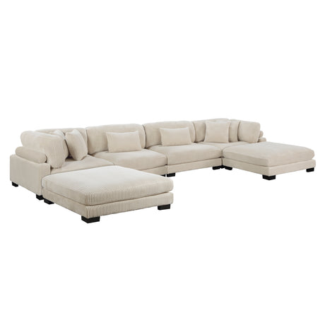 8555BE*2CR2AC2OT (6)6-Piece Modular Sectional with Ottomans from Homelegance - Luna Furniture