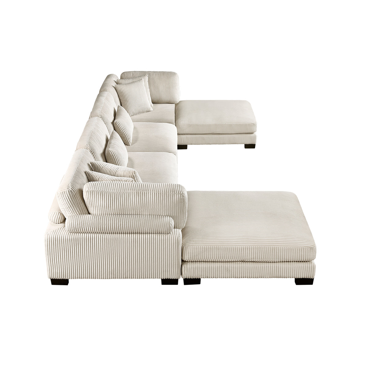 8555BE*2CR2AC2OT (6)6-Piece Modular Sectional with Ottomans from Homelegance - Luna Furniture