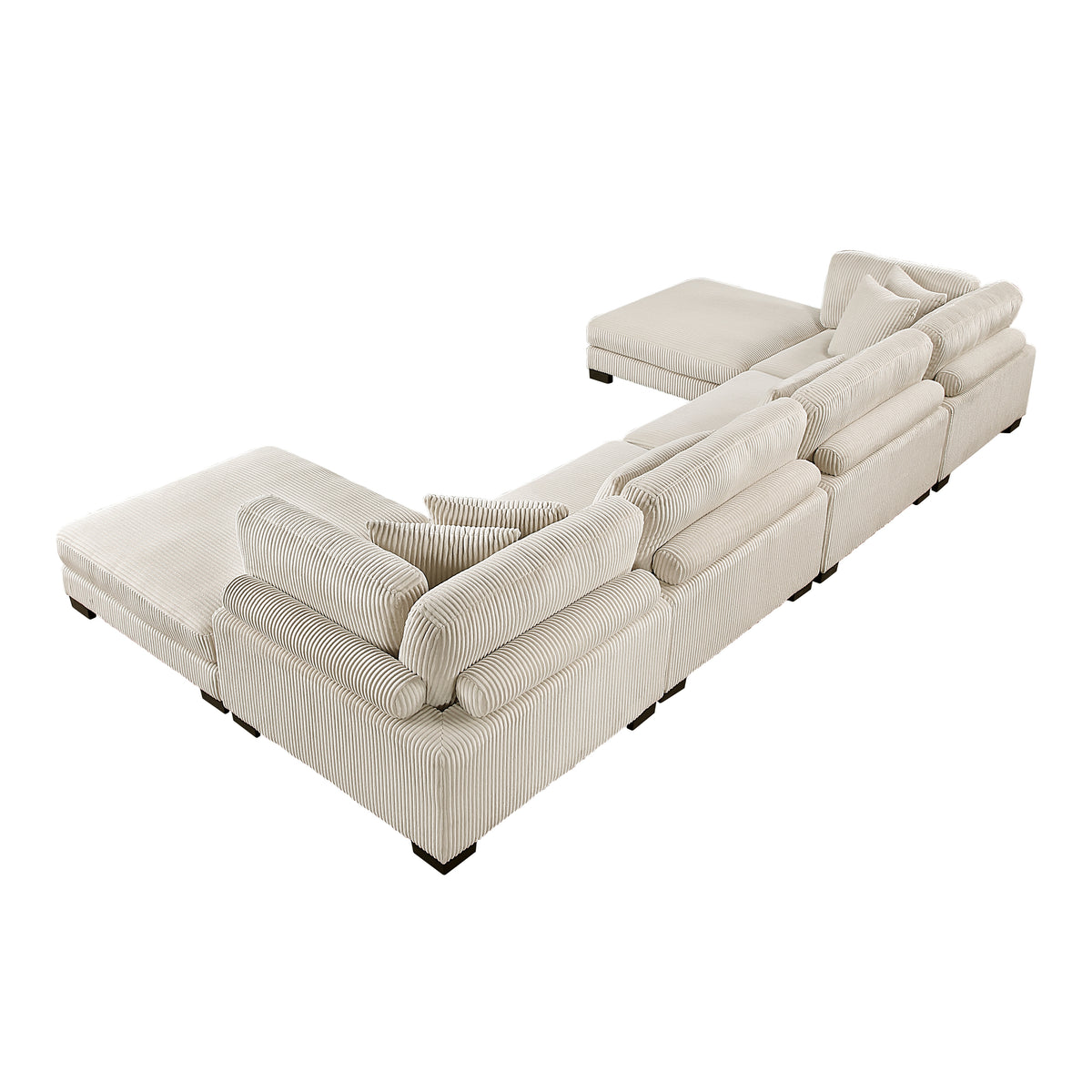 8555BE*2CR2AC2OT (6)6-Piece Modular Sectional with Ottomans from Homelegance - Luna Furniture