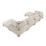 8555BE*2CR2AC2OT (6)6-Piece Modular Sectional with Ottomans from Homelegance - Luna Furniture
