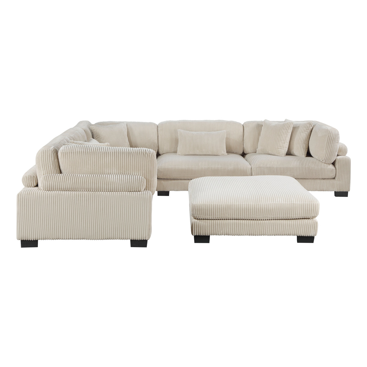 8555BE*3CR2ACOT (6)6-Piece Modular Sectional with Ottoman from Homelegance - Luna Furniture