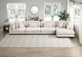 Traverse Beige Corduroy Corner Seat from Homelegance - Luna Furniture