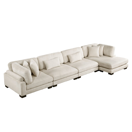 Traverse Beige Reversible Chaise from Homelegance - Luna Furniture