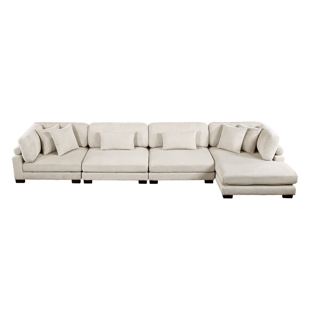 Traverse Beige Reversible Chaise from Homelegance - Luna Furniture