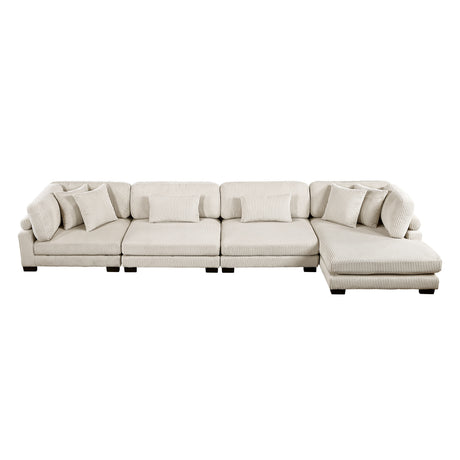 Traverse Beige Reversible Chaise from Homelegance - Luna Furniture