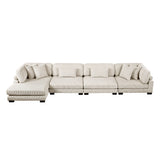 Traverse Beige Reversible Chaise from Homelegance - Luna Furniture