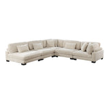 Traverse Beige Corduroy 5-Piece Modular Sectional from Homelegance - Luna Furniture