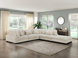 Traverse Beige Corduroy Ottoman from Homelegance - Luna Furniture