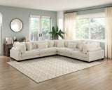 Traverse Beige Corduroy Corner Seat from Homelegance - Luna Furniture