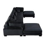 Traverse Black 6-Piece Modular Sectional with Reversible Chaise from Homelegance - Luna Furniture