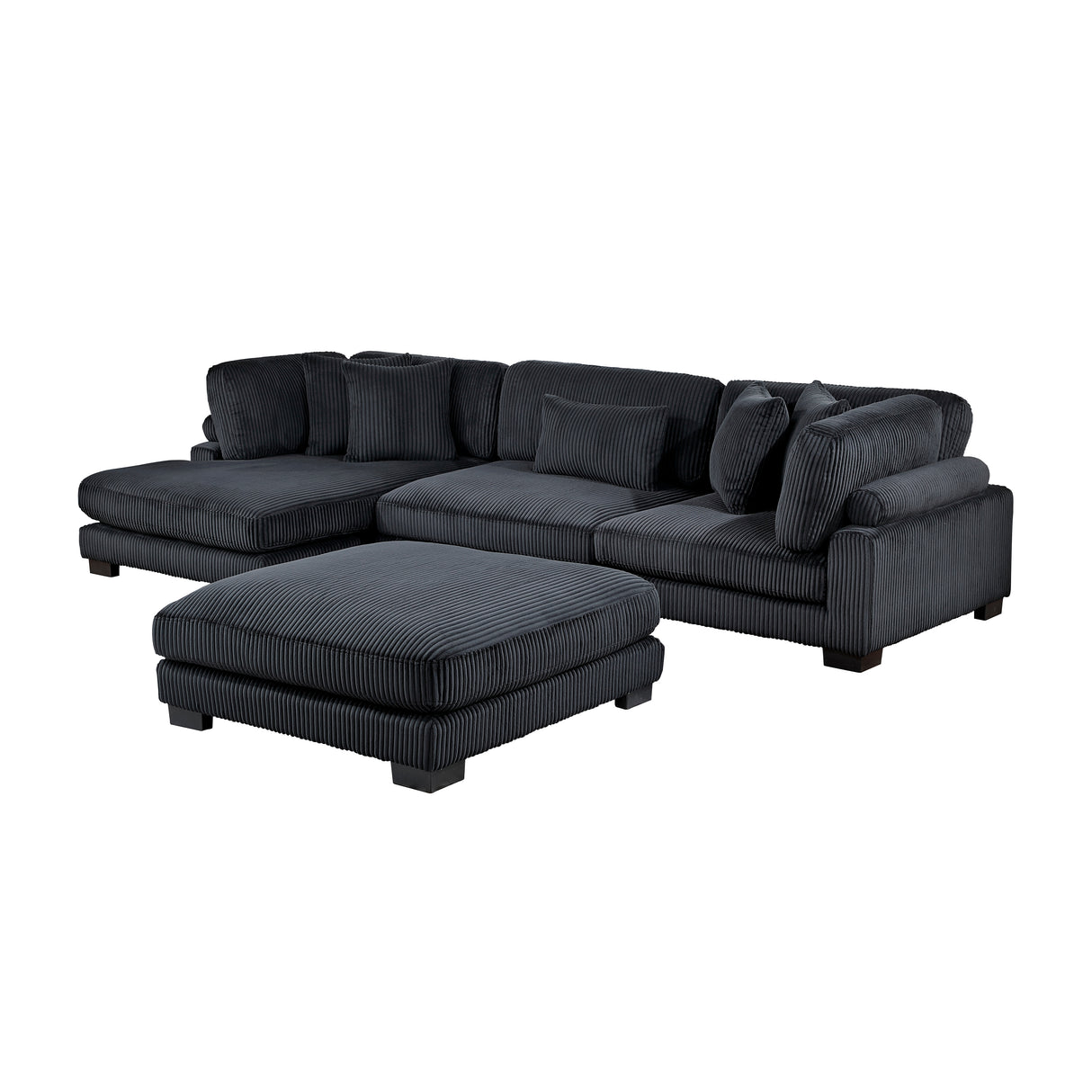 8555BK-VC Reversible Chaise from Homelegance - Luna Furniture