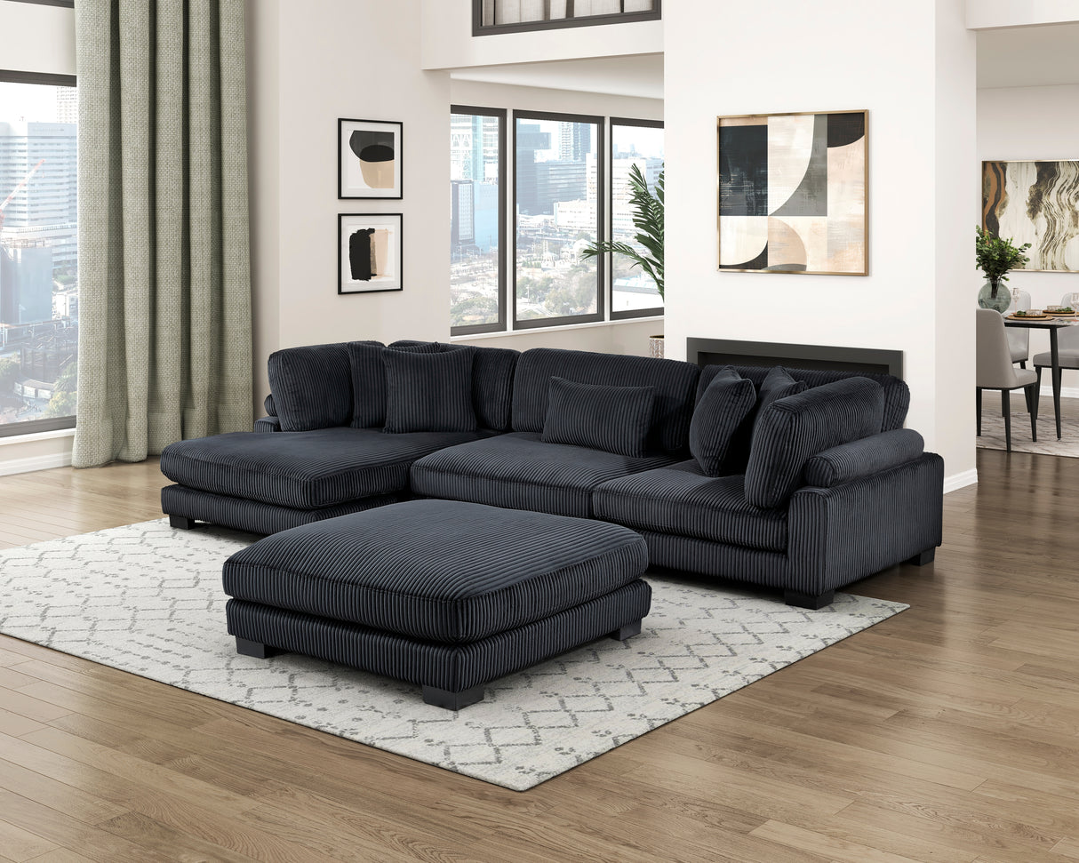 8555BK-VC Reversible Chaise from Homelegance - Luna Furniture