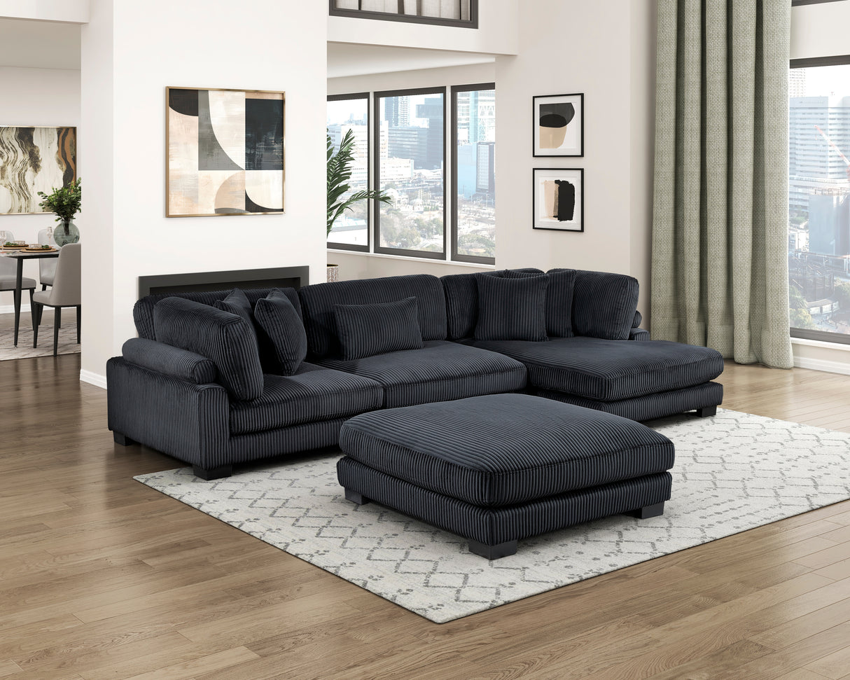 8555BK-VC Reversible Chaise from Homelegance - Luna Furniture