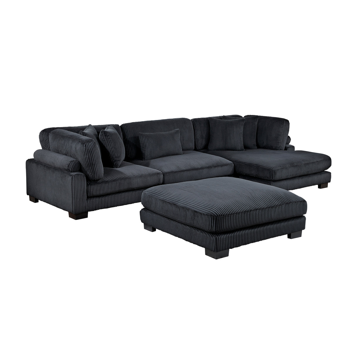 8555BK-VC Reversible Chaise from Homelegance - Luna Furniture