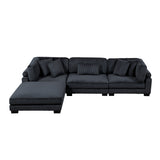 8555BK*4OT (4)4-PIECE MODULAR SECTIONAL WITH OTTOMAN from Homelegance - Luna Furniture