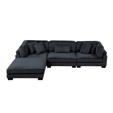 8555BK*4OT (4)4-PIECE MODULAR SECTIONAL WITH OTTOMAN from Homelegance - Luna Furniture