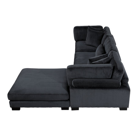 8555BK*4OT (4)4-PIECE MODULAR SECTIONAL WITH OTTOMAN from Homelegance - Luna Furniture
