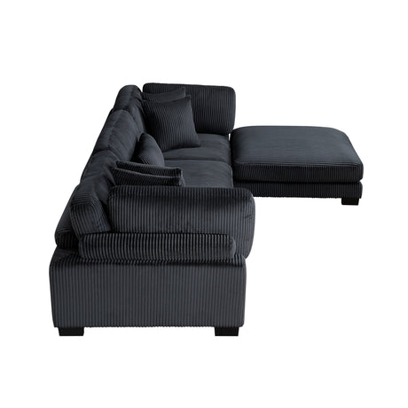 8555BK*4OT (4)4-PIECE MODULAR SECTIONAL WITH OTTOMAN from Homelegance - Luna Furniture