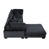 8555BK*4OT (4)4-PIECE MODULAR SECTIONAL WITH OTTOMAN from Homelegance - Luna Furniture