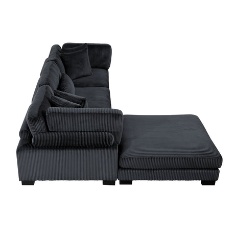 8555BK*4OT (4)4-PIECE MODULAR SECTIONAL WITH OTTOMAN from Homelegance - Luna Furniture