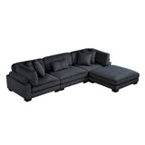 8555BK*4OT (4)4-PIECE MODULAR SECTIONAL WITH OTTOMAN from Homelegance - Luna Furniture