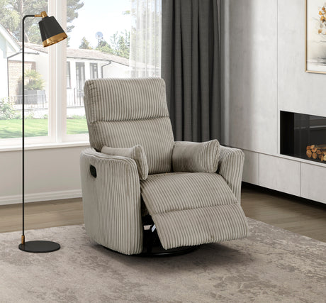 Traverse Gray Swivel Glider Reclining Chair from Homelegance - Luna Furniture