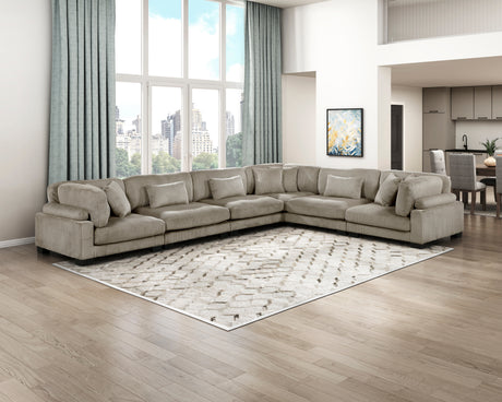 Traverse Taupe Armless Chair from Homelegance - Luna Furniture
