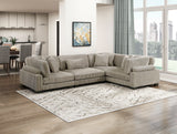 Traverse Taupe Corner Seat from Homelegance - Luna Furniture