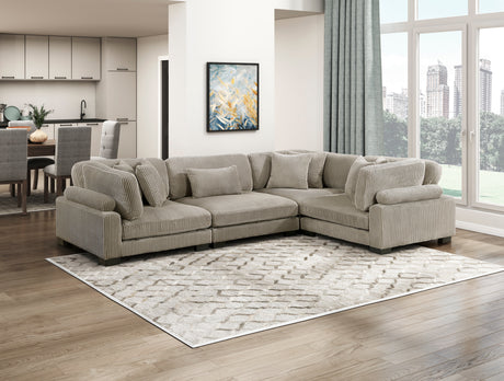 Traverse Taupe Armless Chair from Homelegance - Luna Furniture
