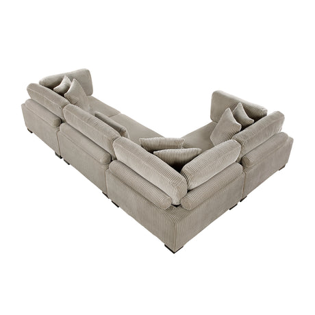 8555GB*3CR3AC (6)6-Piece Modular Sectional from Homelegance - Luna Furniture