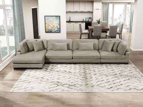 Traverse Taupe Corner Seat from Homelegance - Luna Furniture