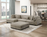 Traverse Taupe Armless Chair from Homelegance - Luna Furniture