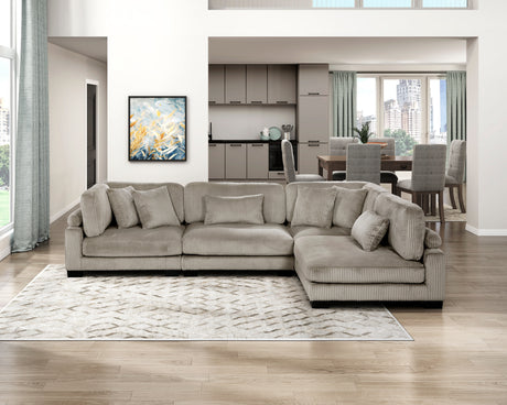 Traverse Taupe Armless Chair from Homelegance - Luna Furniture
