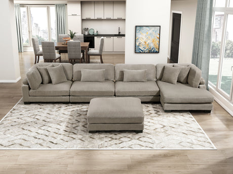 Traverse Taupe Ottoman from Homelegance - Luna Furniture