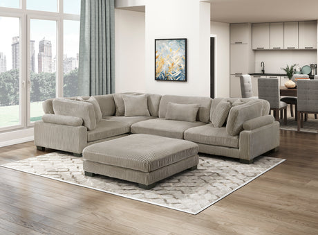 Traverse Taupe Armless Chair from Homelegance - Luna Furniture