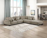 Traverse Taupe Ottoman from Homelegance - Luna Furniture