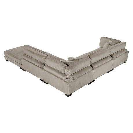 8555GB*5OT (5)5-Piece Modular Sectional with Ottoman from Homelegance - Luna Furniture