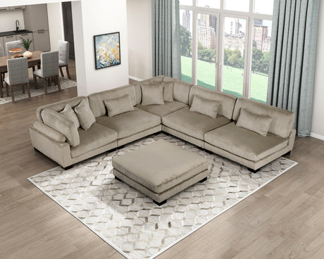 Traverse Taupe Corner Seat from Homelegance - Luna Furniture