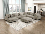 Traverse Taupe Ottoman from Homelegance - Luna Furniture