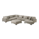 8555GB*2CR3ACVC (6)6-Piece Modular Sectional with Reversible Chaise from Homelegance - Luna Furniture