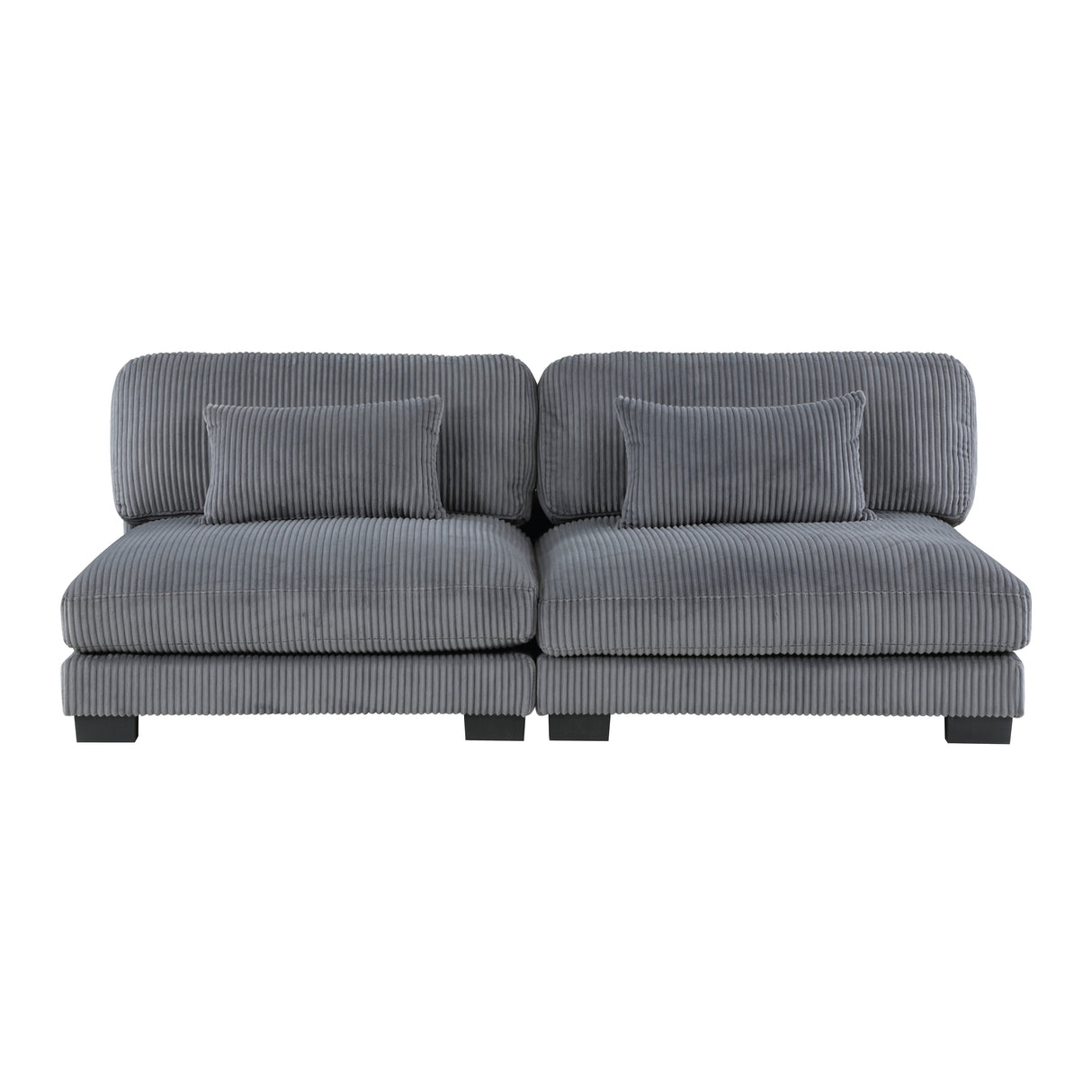 Traverse Gray Corduroy 5-Piece Modular Sectional from Homelegance - Luna Furniture