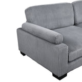 Traverse Gray Corduroy 2-Piece Loveseat from Homelegance - Luna Furniture