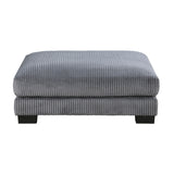 Traverse Gray Corduroy 4-Piece Modular Sectional with Ottoman from Homelegance - Luna Furniture