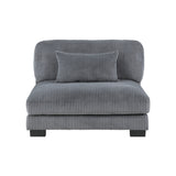 Traverse Gray Corduroy 3-Piece Sofa from Homelegance - Luna Furniture