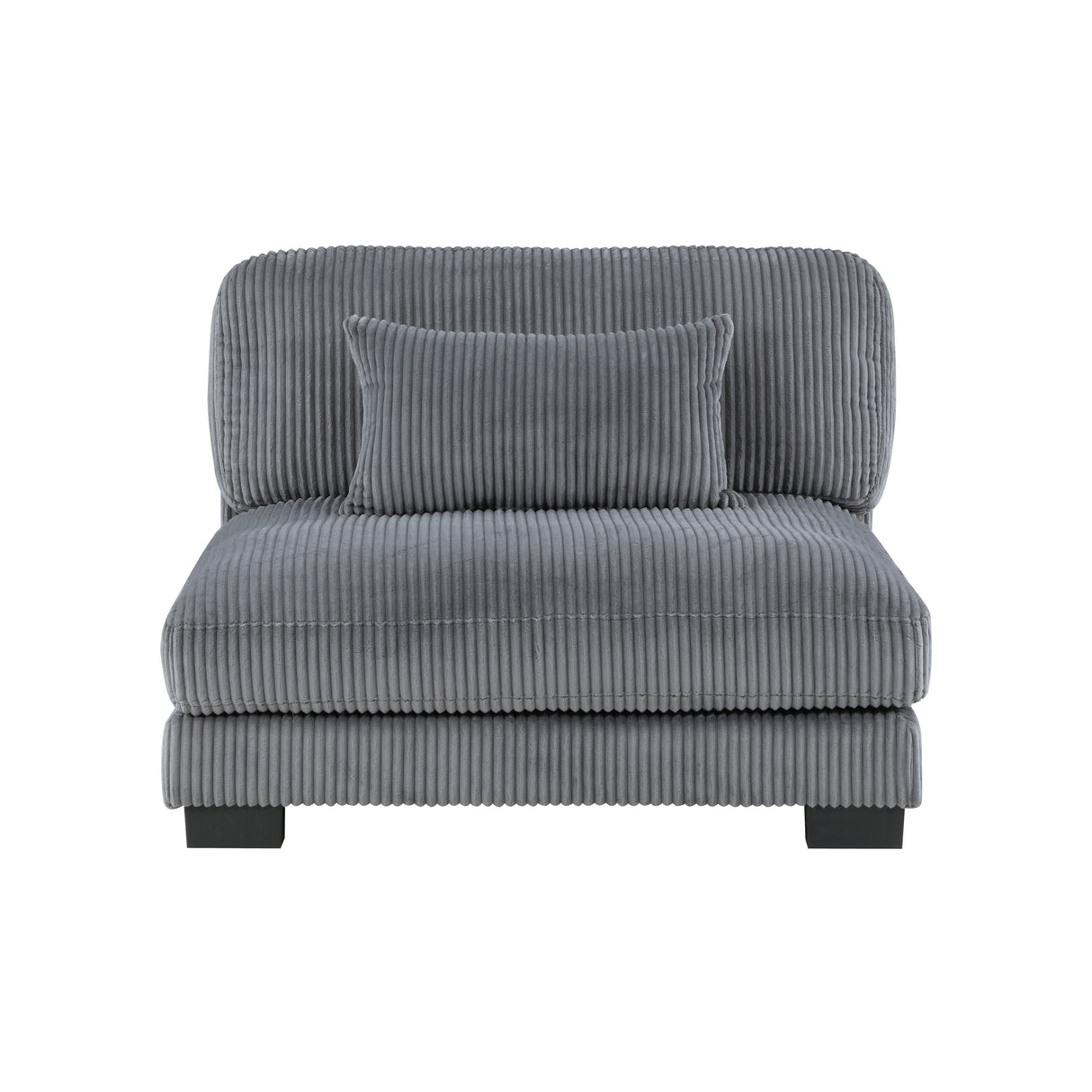 Traverse Gray Corduroy 4-Piece Modular Sectional with Ottoman from Homelegance - Luna Furniture