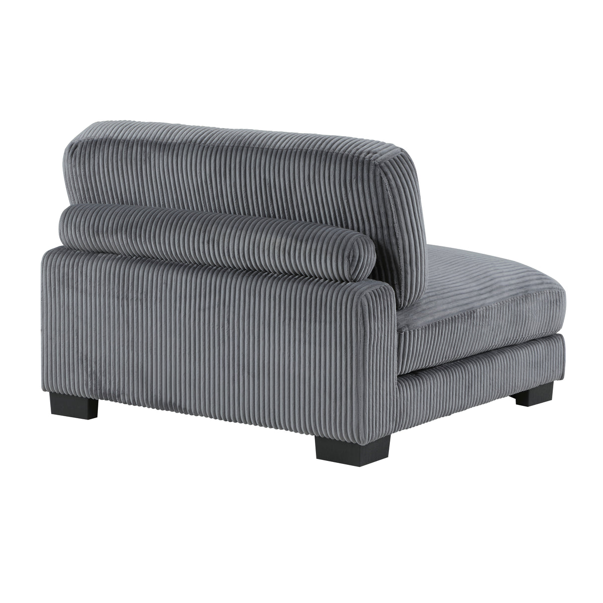 Traverse Gray Corduroy 4-Piece Modular Sectional with Ottoman from Homelegance - Luna Furniture