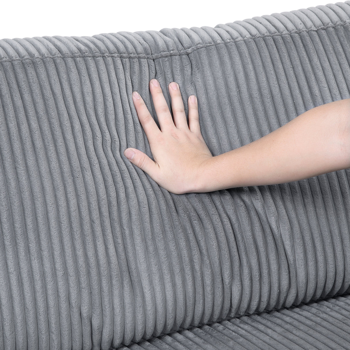 Traverse Gray Corduroy 6-Piece Modular Sectional with Ottoman from Homelegance - Luna Furniture